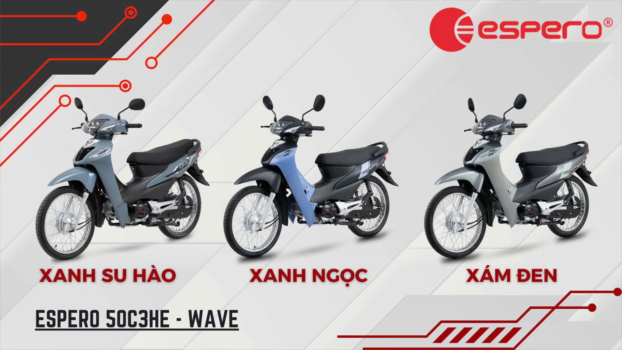 Xe Máy Dưới 50CC  ESPERO 50C3He
