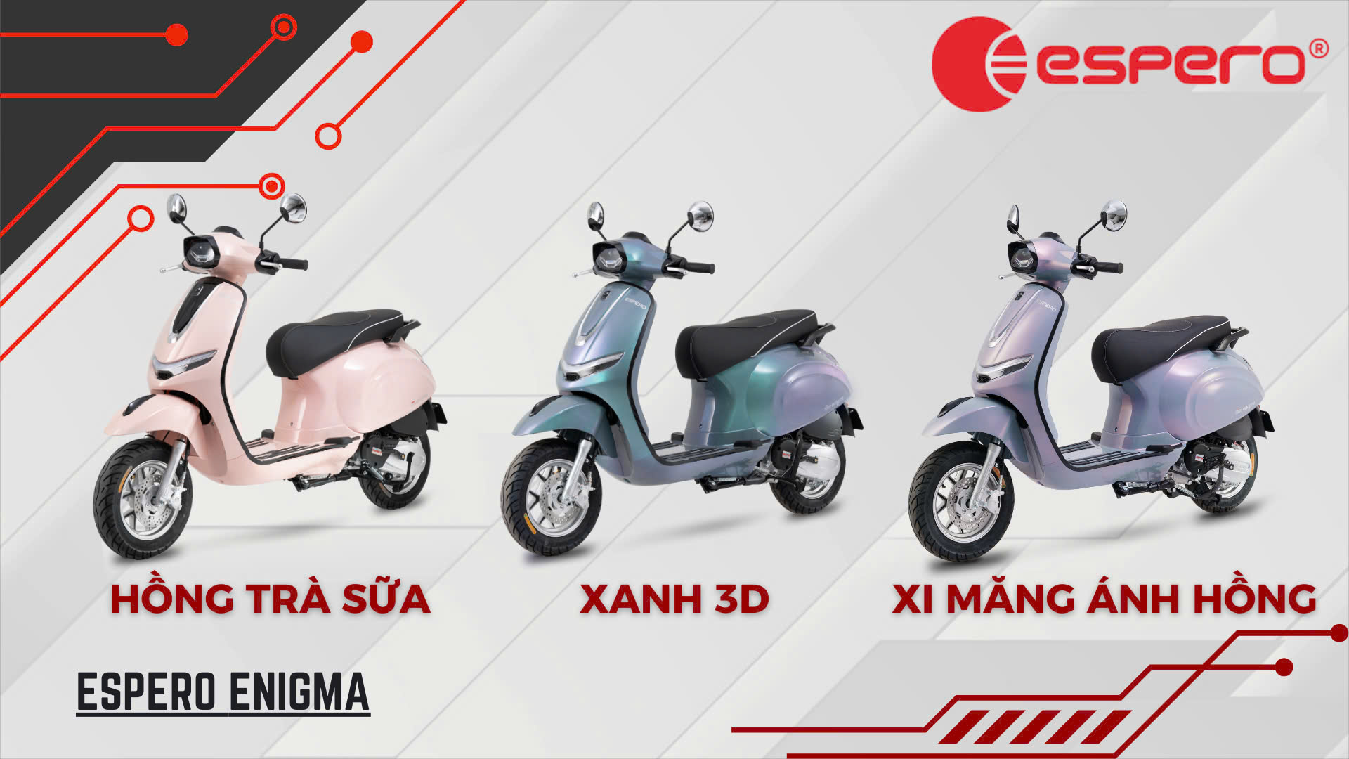 Xe Máy Dưới 50CC  ESPERO 50VS Enigma- Bao biển số